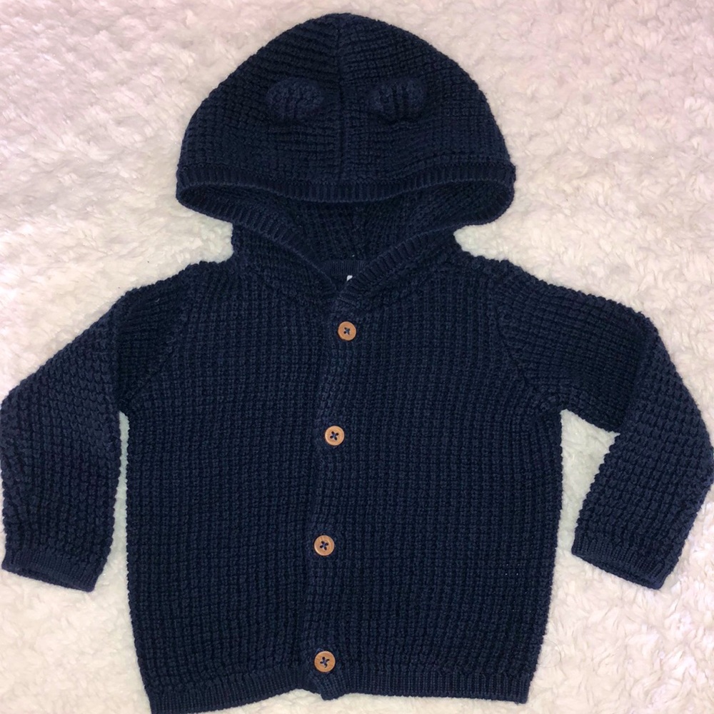 3/$20 Baby Boy Cable Knit Button Down 6 months